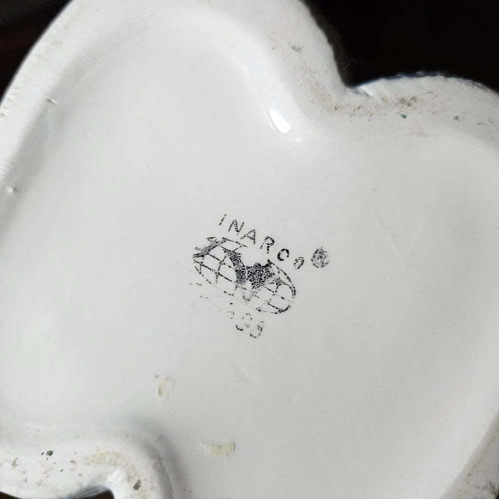Vintage Inarco Ceramic Baby Shoe Planter .